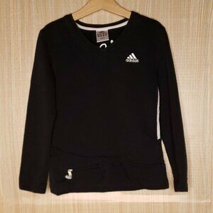 Adidas Girls Long Sleeve Heavy Knit Top Small